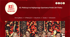 Desktop Screenshot of plebiscyt.przegladsportowy.pl