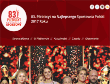 Tablet Screenshot of plebiscyt.przegladsportowy.pl